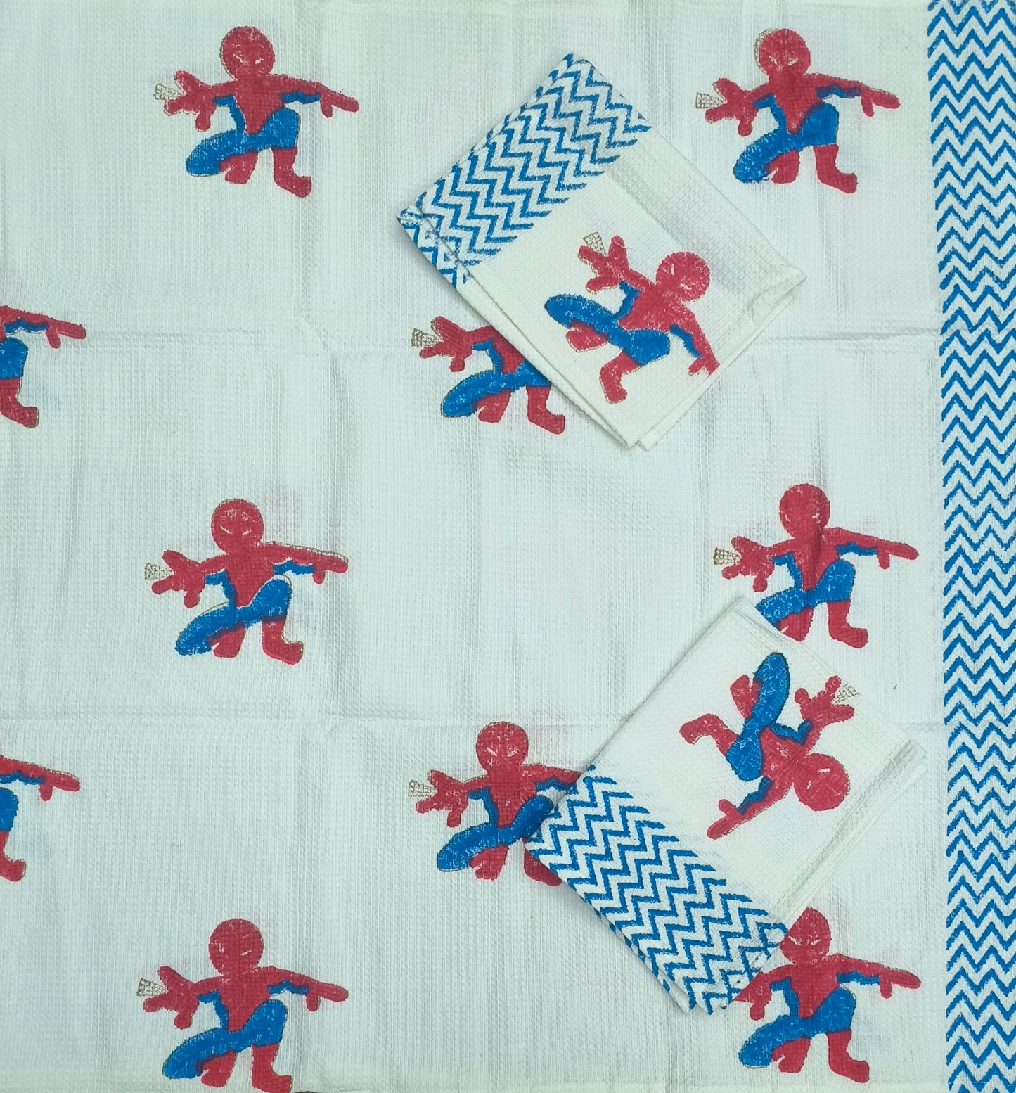 Soft & Absorbent Kids Towel Set – Superhero Print