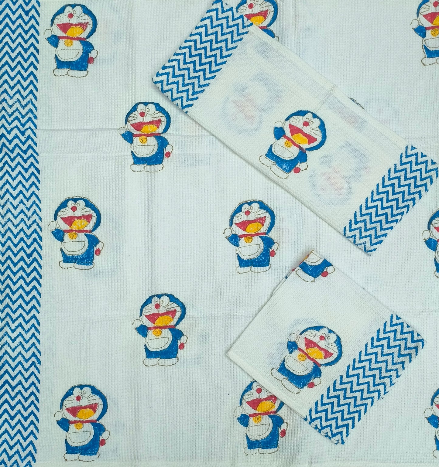 Doraemon-Themed Cotton Towel Set – Soft & Fun for Kids