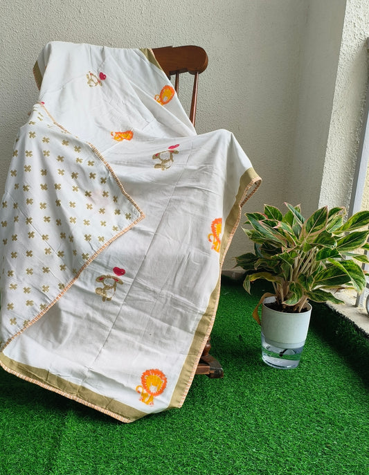 Jungle Friends Kids' Dohar – Cozy & Playful